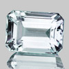 10x7.5 mm { 2.72 cts} Octagon Emerald Cut AAA Fire Natural Light Blue Aquamarine {Flawless-VVS}