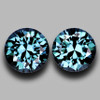4.00 mm 2 pcs Round Machine Brilliant Cut Extreme Brilliancy AAA Teal Blue Sapphire Natural {Flawless-VVS}--AAA Grade
