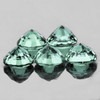 3.50 mm 5 pcs Round AAA Fire Teal Green Sapphire Natural {Flawless-VVS}