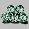3.50 mm 5 pcs Round AAA Fire Teal Green Sapphire Natural {Flawless-VVS}