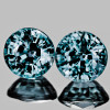 3.80 mm 2 pcs Round AAA Fire Teal Green Blue Sapphire Natural {Flawless-VVS}