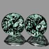 3.80 mm 2 pcs Round AAA Fire Teal Blue Green Sapphire Natural {Flawless-VVS}