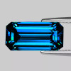 10x5 mm { 4.27 cts } Octagon Emerald Cut AAA Fire Intense Deep Electric Blue Zircon Natural {Flawless-VVS1}--AAA Grade