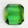 6.50 mm { 1.85 cts } Cushion Step Cut Best AAA Neon Chrome Green Tourmaline Afghanistan Natural { Flawless-VVS }--AAA Grade