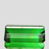 11x7 mm { 2.43 cts } Octagon Emerald Cut AAA Neon Intense Green Tourmaline Natural {Flawless-VVS}--AAA Grade