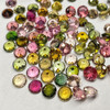 2.80 mm 20 pcs Round Brilliant Cut AAA Fire Multi Color Tourmaline Mozambique Natural (Flawless-VVS1)