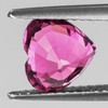 5.00 mm Heart Extreme Brilliancy Natural Hot Red Pink Mahenge Spinel {Flawless-VVS)--AAA Grade