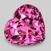 5.00 mm Heart Extreme Brilliancy Natural Hot Red Pink Mahenge Spinel {Flawless-VVS)--AAA Grade