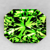 8x7  mm { 2.11 cts } Octagon Machine Radiant Cut Extreme Brilliancy Intense Green Peridot Natural {Flawless-VVS1}--AAA Grade
