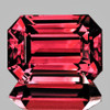 7.5x6 mm { 2.09 cts } Octagon Machine Emerald Cut Extreme Brilliancy Intense AAA Pink Red Rhodolite Garnet Natural (Umbalite) {Flawless-VVS1}--AAA Grade