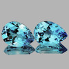 9x7 mm 2 pcs Pear Brilliant Cut AAA Fire Intense Sky Blue Topaz Natural {Flawless-VVS1}