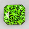 7.5x7 mm { 2.21 cts } Octagon Machine Radiant Cut Extreme Brilliancy Intense Green Peridot Natural {Flawless-VVS1}--AAA Grade