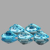 8x6 mm 5 pcs Pear Brilliant Cut AAA Fire AAA Sky Blue Topaz Natural {Flawless-VVS1}