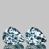 8x6 mm 2 pcs Pear Brilliant Cut Extreme Brilliancy Natural Santa Maria Blue Aquamarine {Flawless-VVS}--AAA Grade