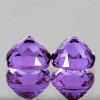 8.00 mm 2 pcs Cushion Brilliant Cut Extreme Brilliancy Natural AAA Purple Amethyst {Flawless-VVS1}--AAA Grade