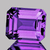 10x8 mm Octagon Emerald Cut AAA Fire AAA Purple Amethyst Natural (Flawless-VVS1}