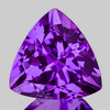 10.00 mm Trilliant Brilliant Cut AAA Fire Intense Purple Amethyst Natural {Flawless-VVS}--AAA Grade
