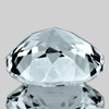 8.00 mm { 1.26 cts } Round Brilliant Cut Extreme Brilliancy Natural Light Blue Aquamarine {Flawless-VVS1}