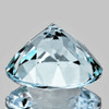 7.00 mm { 1.17 cts } Round Brilliant Cut Extreme Brilliancy Natural Blue Aquamarine {Flawless-VVS1}--AAA Grade