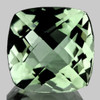 13.00 mm { 5.87 cts } Cushion Checker AAA Fire Natural Green Amethyst {Flawless-VVS1}