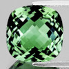 15.00 mm { 11.12 cts } Cushion Checker AAA Fire Intense Green Amethyst Natural {Flawless-VVS1}--AAA Grade