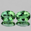 16x12 mm 2pcs Oval Checker Brilliant Cut AAA Fire Intense Green Amethyst Natural {Flawless-VVS1}--AAA Grade