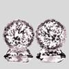 8.00 mm 2 pcs Round Machine Brilliant Cut Extreme Brilliancy Natural Light Pink Morganite { Flawless-VVS }--AAA Grade