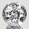 7.80 mm { 2.00 cts } Round Machine Brilliant Cut Extreme Brilliancy Natural Colorless Goshenite (White Beryl ) {Flawless-VVS}