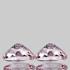 8.5x6 mm 2 pcs Oval Machine Brilliant Cut Extreme Brilliancy Natural Pink Morganite { Flawless-VVS }--AAA Grade