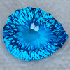 26x22 mm { 62.14 carat } Pear Custom Concave Cut Extreme Brilliancy Intense Swiss Blue Topaz Natural {Flawless-VVS}--AAA Grade