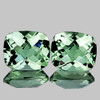 14x12 mm 2pcs Cushion Checker AAA Fire Natural Green Amethyst {Flawless-VVS1}