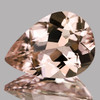 9x7mm { 1.30 cts } Pear Brilliant Cut Extreme Brilliancy AAA Peach Morganite Natural { Flawless-VVS }--AAA Grade