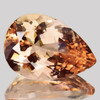 10x7mm { 1.54 cts } Pear Brilliant Cut Extreme Brilliancy AAA Peach Morganite Natural { Flawless-VVS }--AAA Grade