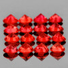 1.80 mm 30 pcs Round Machine Brilliant Cut Extreme Brilliancy Intense Orange Red Sapphire Natural {Flawless-VVS1}--AAA Grade