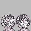 5.50 mm 2 pcs Round Machine Brilliant Cut Extreme Brilliancy Natural Light Pink Morganite { Flawless-VVS }