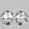 7x5 mm 2pcs Oval Machine Brilliant Cut Extreme Brilliancy Natural Colorless Goshenite (White Beryl ) {Flawless-VVS}