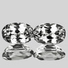 7x5 mm 2pcs Oval Machine Brilliant Cut Extreme Brilliancy Natural Colorless Goshenite (White Beryl ) {Flawless-VVS}