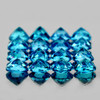 2.50 mm 30 pcs Round Brilliant Cut AAA Fire Intense London Blue Topaz Natural {Flawless-VVS1}