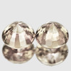 5.00 mm 2 pcs Round Machine Cut Extreme Brilliancy Natural Champagne Zircon {Flawless-VVS1}--AAA Grade