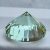 14.00 mm { 8.97 cts } Round Concave Cut Extreme Brilliancy Natural Green Amethyst {Flawless-VVS1}