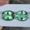 20x15 mm 2pcs { 32.60 cts } Oval Brilliant Cut AAA Fire Intense Green Amethyst Natural {Flawless-VVS1}--AAA Grade