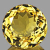 10.00 mm { 2.87 cts }Round Brilliant Cut AAA Fire Natural Golden Yellow Citrine (Flawless-VVS1}