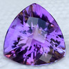 20.00 mm { 25.29 cts } Trilliant Brilliant Cut Extreme Brilliancy Intense Purple Amethyst Natural {Flawless-VVS1}--AAA Grade