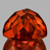 6.00 mm { 1.11 cts } Trillion Brilliant Cut Extreme Brilliancy Intense Deep Orange Sphalerite Natural {VVS}--AAA Grade