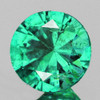 4.00 mm Round Brilliant Cut AAA Fire Intense Blue Green Emerald Natural ( AAA Grade )