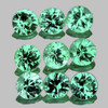 2.80 mm 9 pcs Round Brilliant Cut AAA Fire Natural Blue Green Emerald