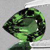 6x5 mm { 0.65 cts } Pear AAA Fire Natural Dark Green Sapphire {Flawless-VVS}