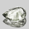 8x6 mm { 1.20 cts } Pear AAA Fire Natural Titanium Green Sapphire {Flawless-VVS}