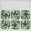 3.00 mm 6 pcs Cushion Extreme Brilliancy Natural AAA Green Sapphire Madagascar {Flawless-VVS}--AAA Grade