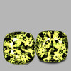 3.70 mm 2 pcs Cushion AAA Fire AAA Canary Yellow Sapphire Madagascar Natural {Flawless-VVS1}--AAA Grade